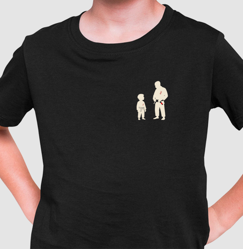 Silhueta Pai e Filho MInimalista