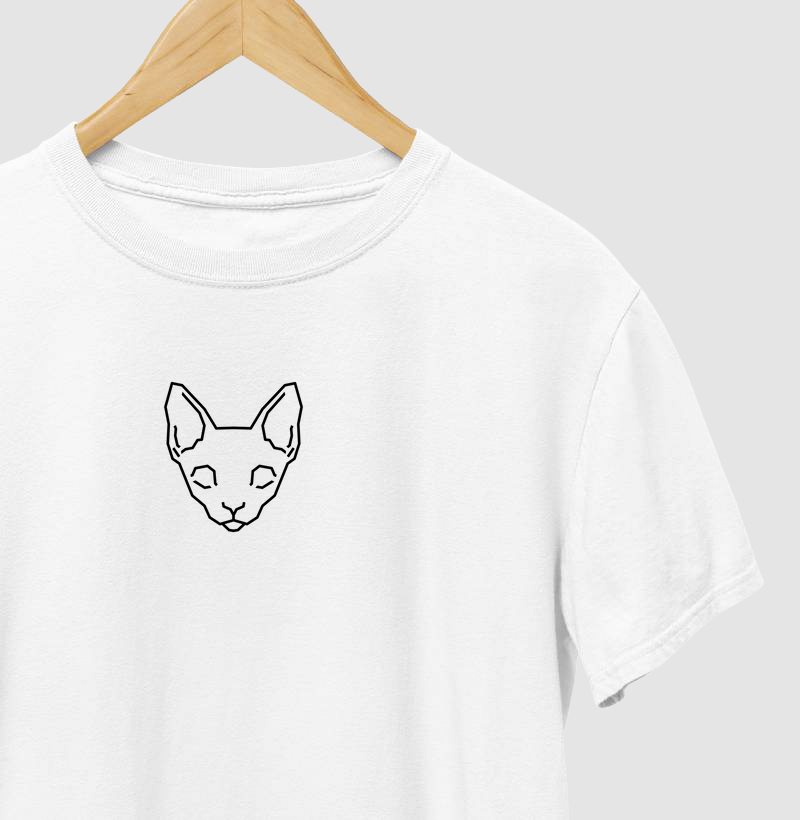 Camiseta Branca Cat