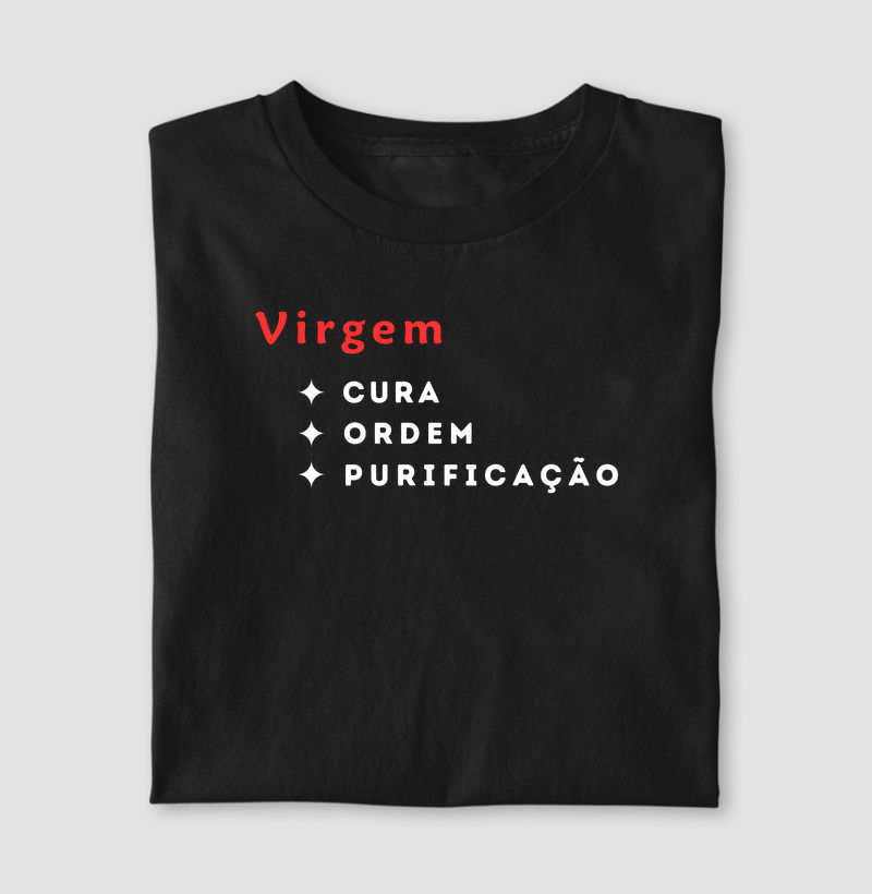 Camiseta Virgem — Cura • Ordem • Purificação