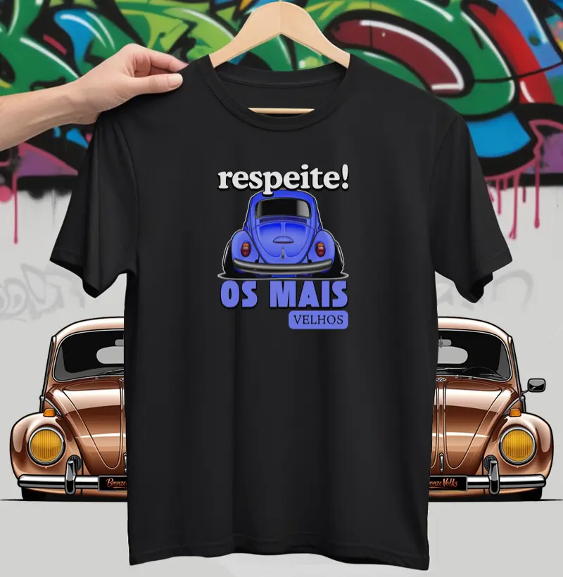 Camiseta Fusca respeite Azul