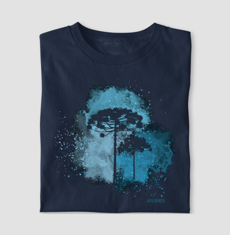 Araucária Aquarela Azul