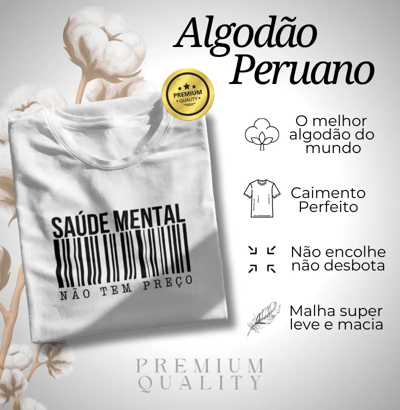 Algodão Peruano - Saúde mental não tem preço