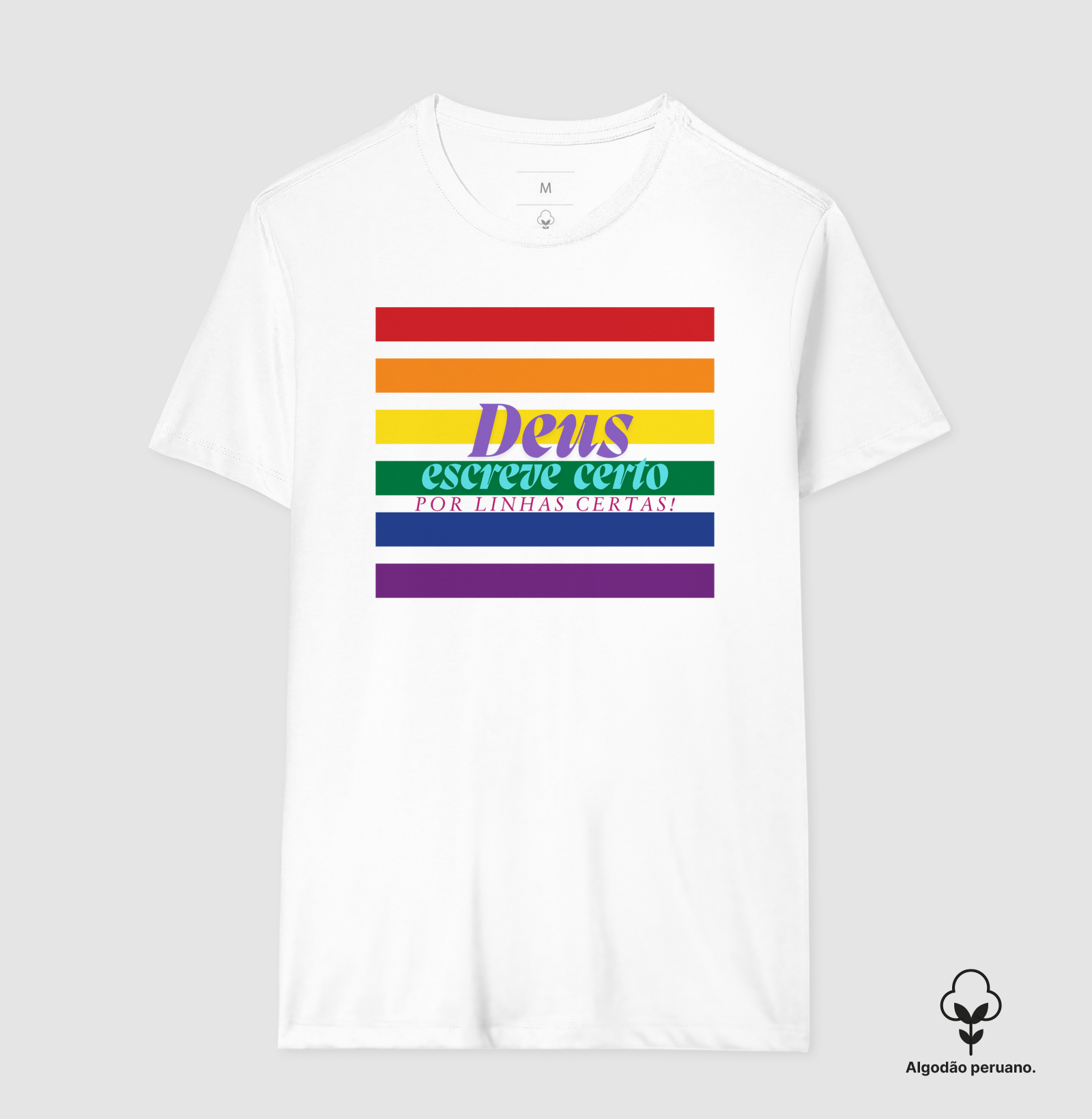 Camiseta Deus Escreve Certo