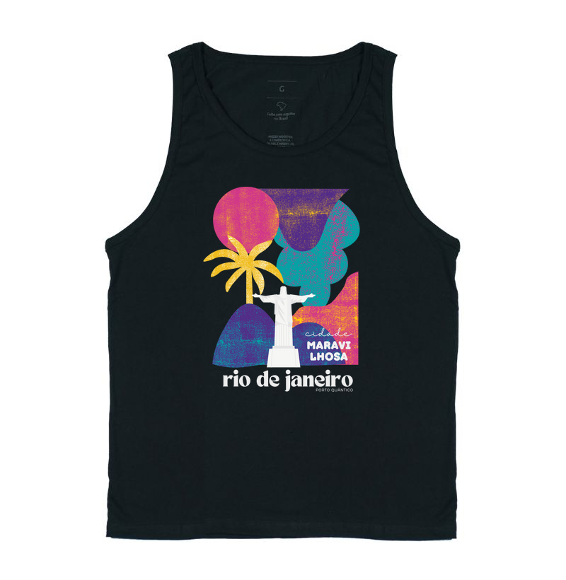 Regata Unissex 100% Algodão - Rio de Janeiro