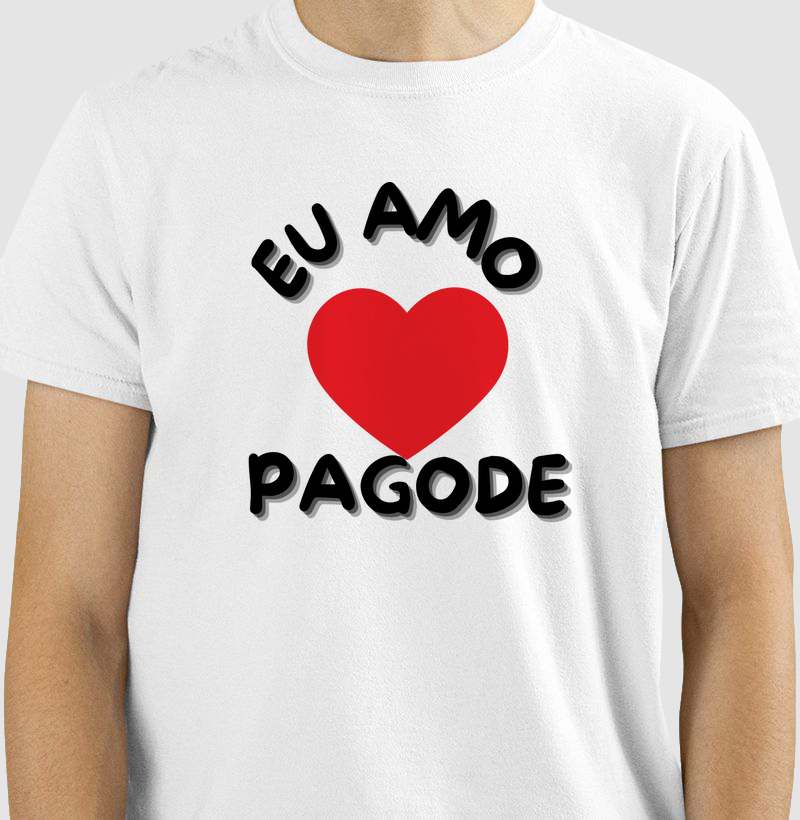 camisa eu amo pagode