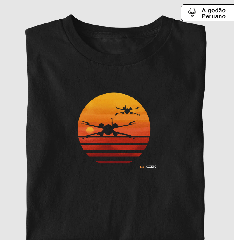 Camiseta Algodão Peruano X-Wing Sunset