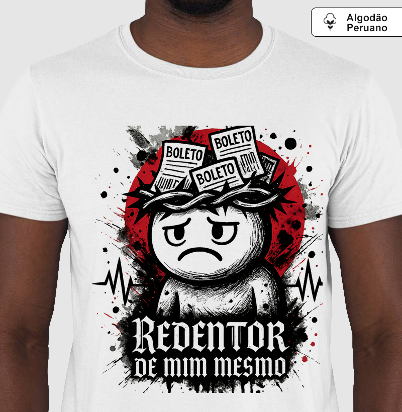 Camiseta “Sobrevivente de Mais um Mês” – Boletos vs. Eu