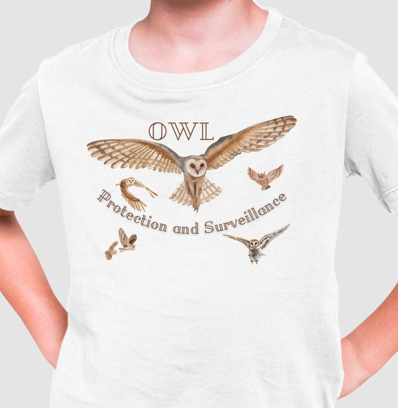 Camiseta Infantil Coruja