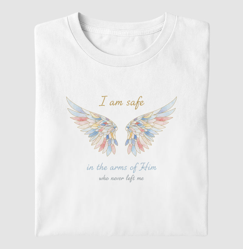 I am safe in the arms of Him who never left me