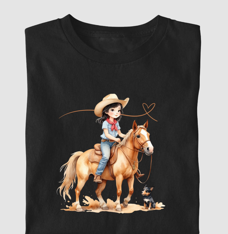 Cowgirl coração - kids