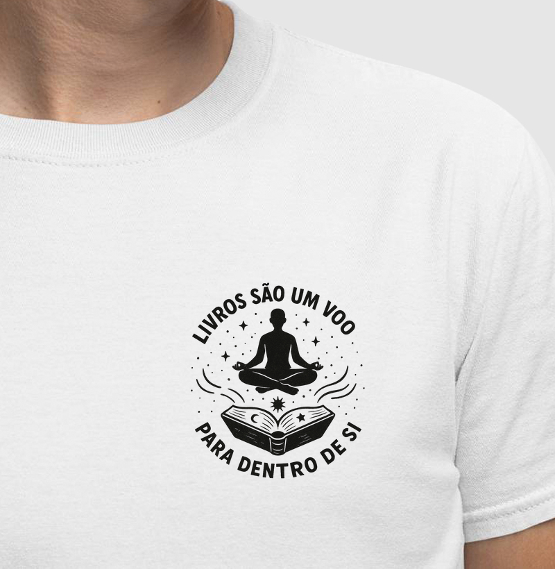 Camiseta | Livros são um voo para dentro de si