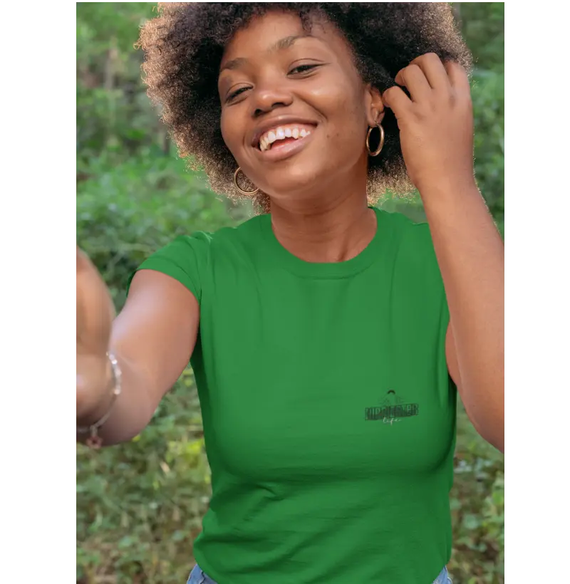 T SHIRT Feminina Hippiester Life Basic Verde