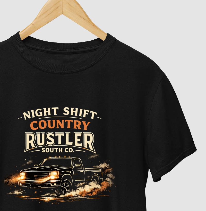 Camiseta Night Shift Country – Truck & Outlaw Workwear