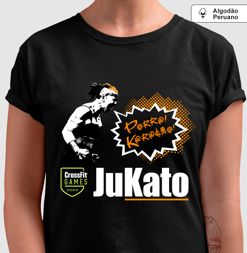 Camiseta algodão peruano preta