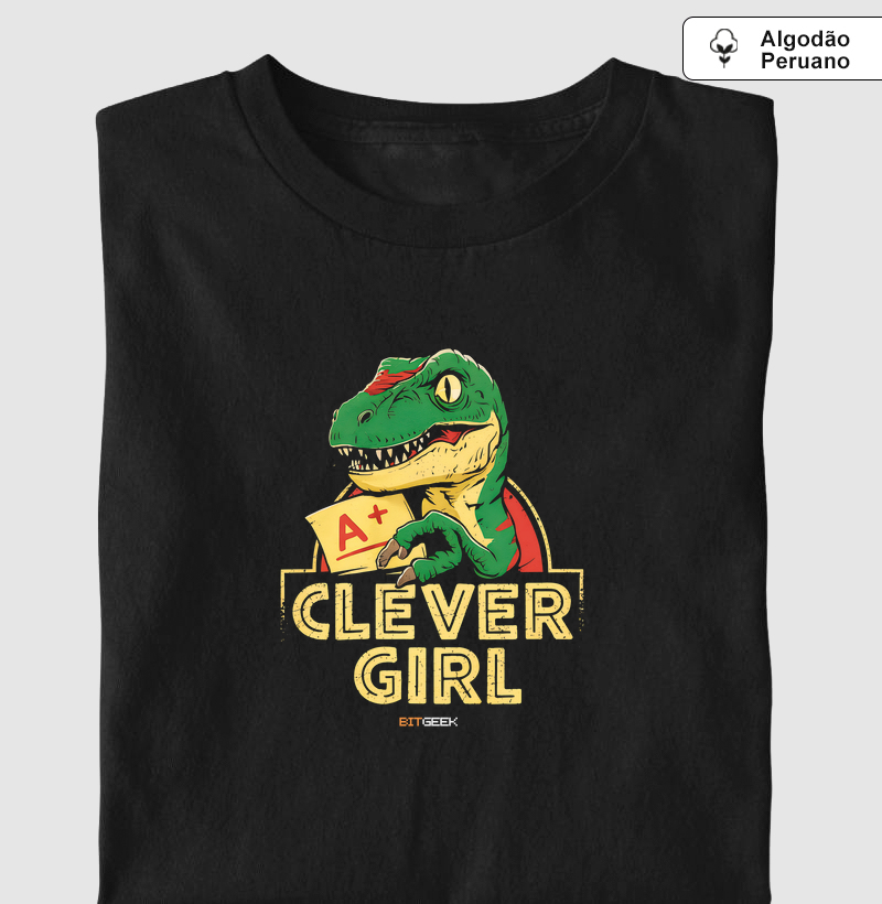 Camiseta Algodão Peruano Clever Girl