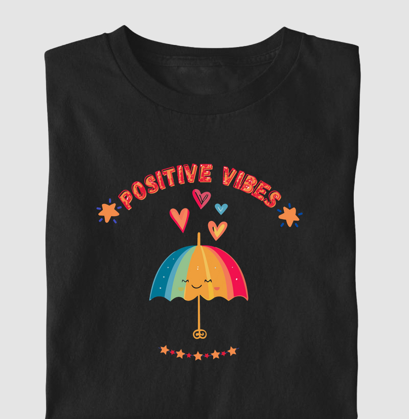 HONESTEE POSITIVE VIBES Cropped Moletom