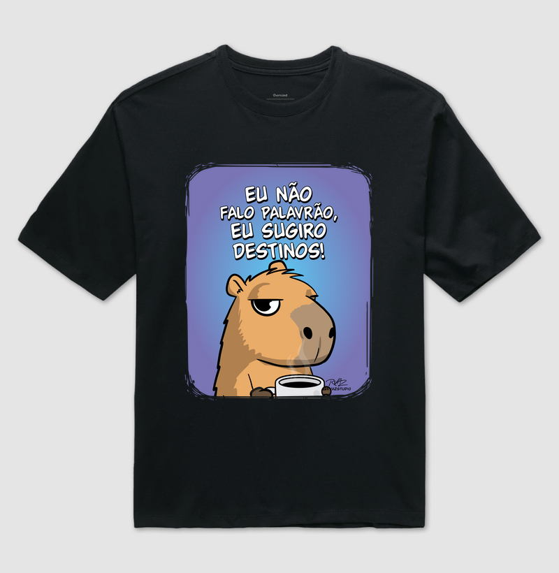 Camiseta Capivara Sugiro Destinos