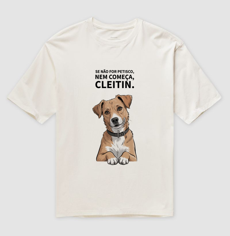 Camiseta Oversized Se não for petisco nem começa...