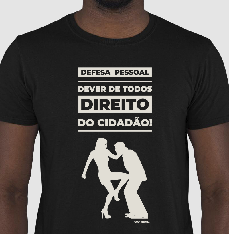 Camiseta Defesa Pessoal Cores Escuras