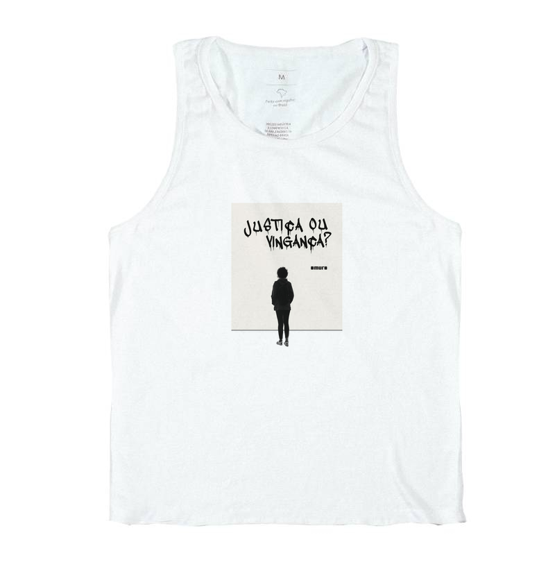 camiseta regata | justiça ou vingança