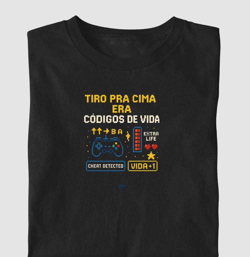 RetroPhrase Tiro Pra Cima Era Códigos de Vida