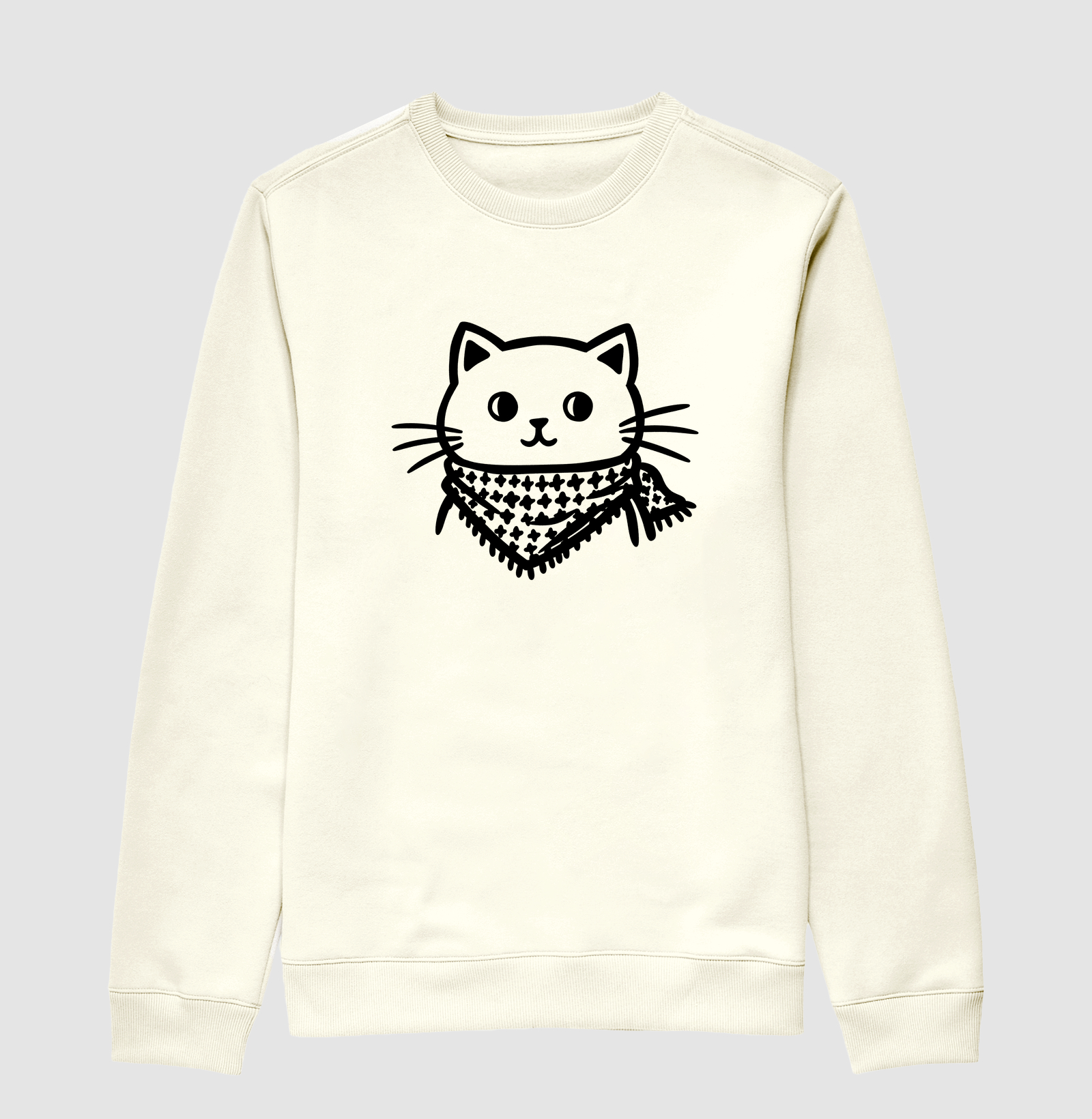 Gato com Lenço Palestino