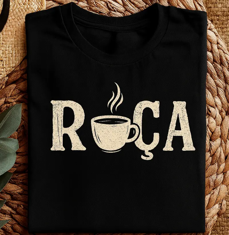 Camiseta Dia dos Pais - Roça e café - Algodão 30.1 