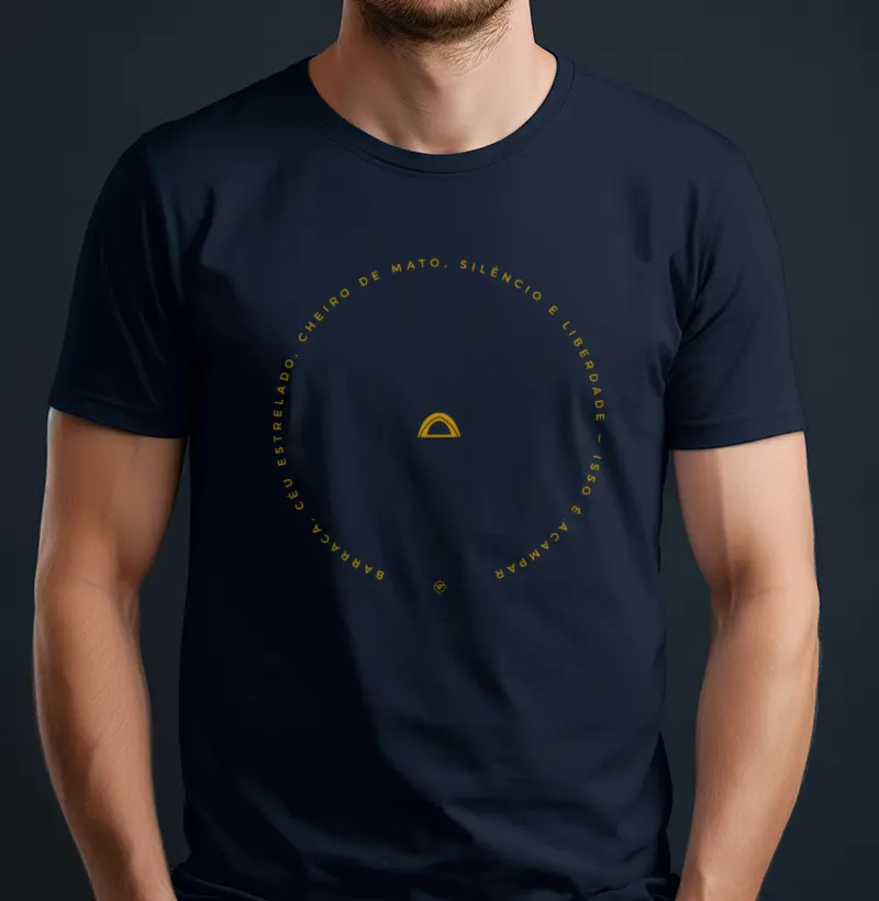 Frase e Ícone Amarelo - Camping