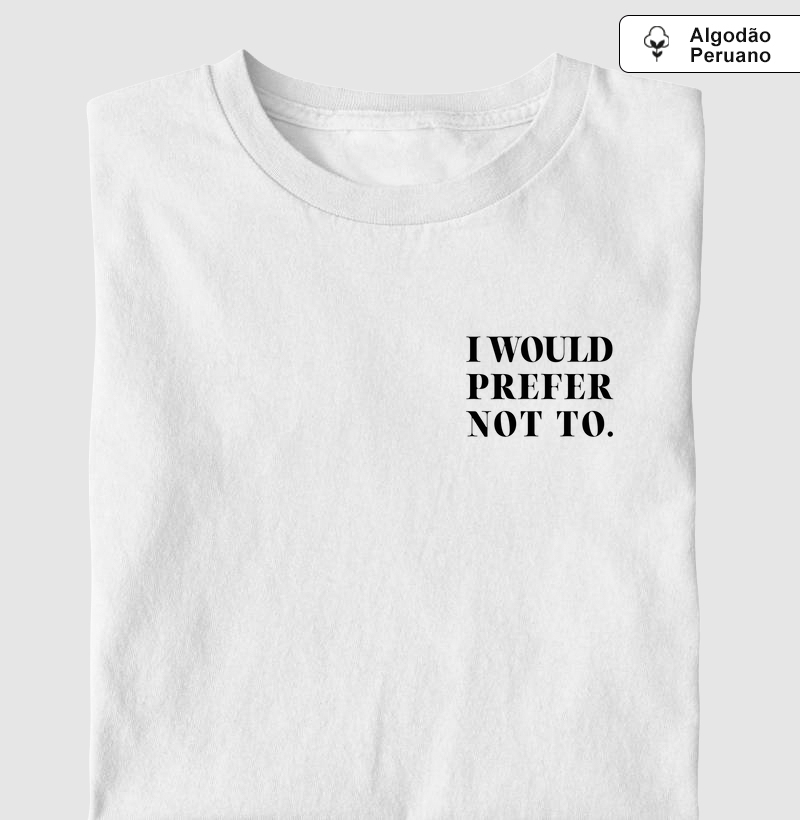 I would prefer not to - Bolso