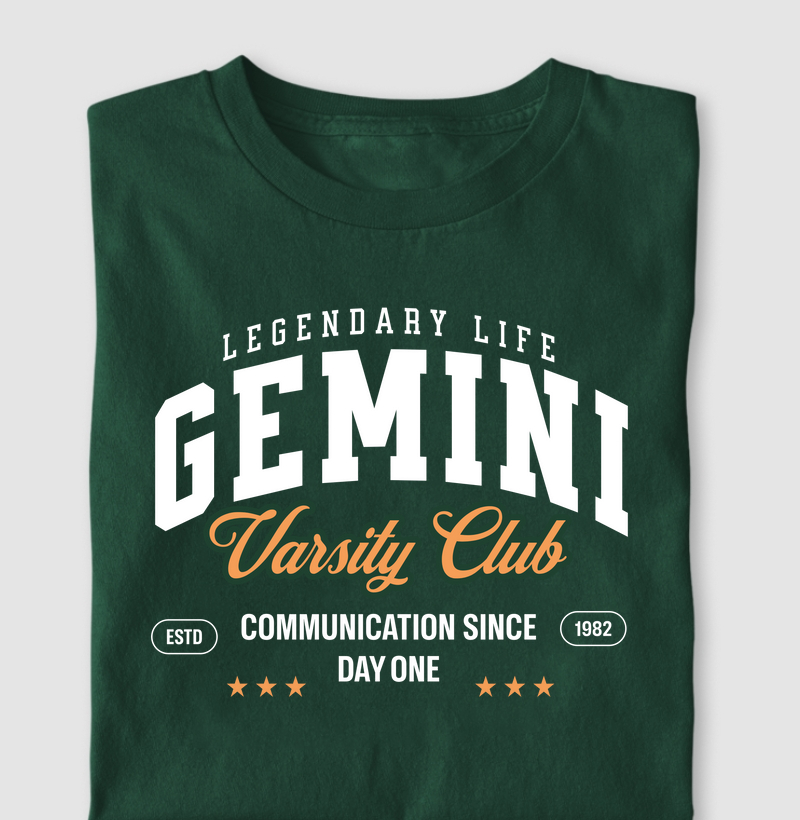 Camiseta Signos GÊMEOS - VARSITY CLUB