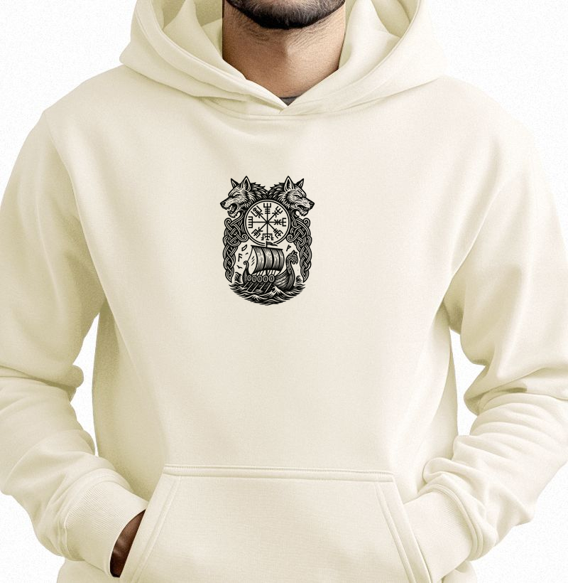 Vegvísir Guardião – Entre Lobos e Drakkars