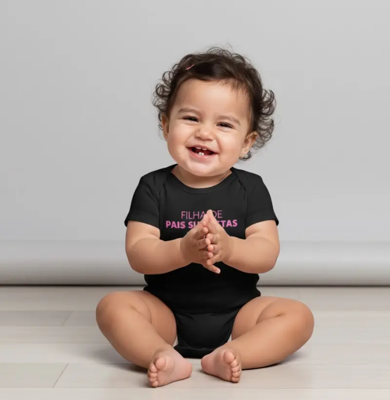 Filha de pais surfistas - Body Infantil