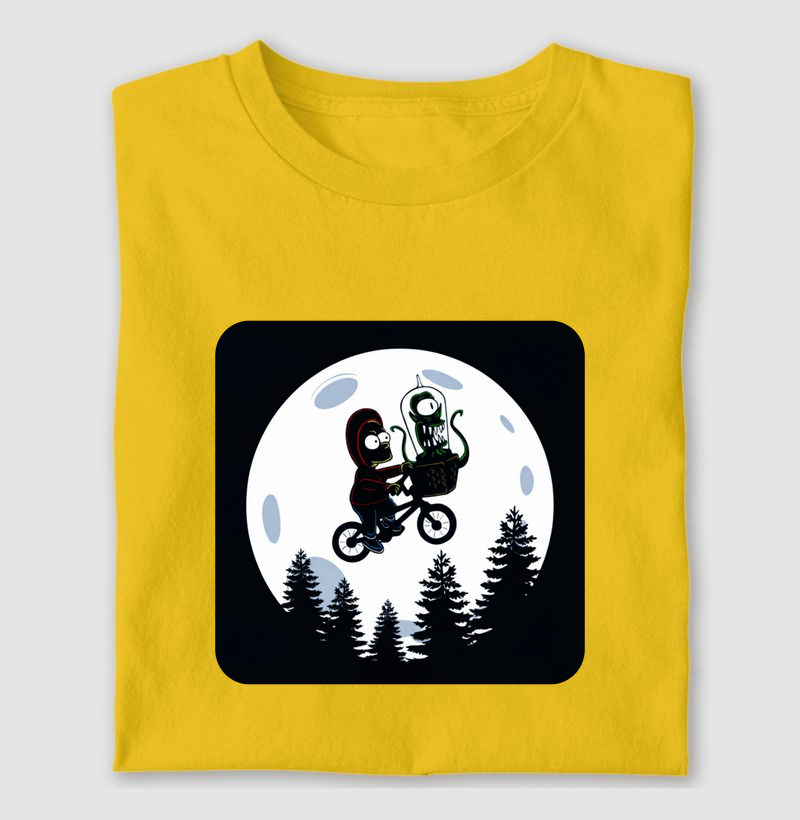 Camiseta - E.T. x Simpsons - Arte Exclusiva