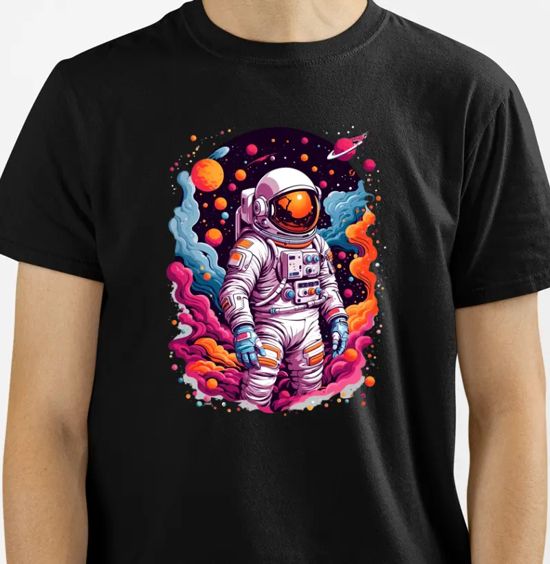 Camiseta - Astronauta Cores