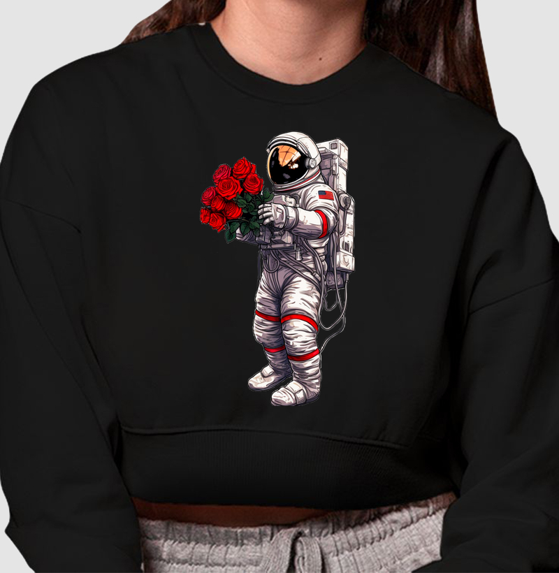 Camiseta Astronauta Rosas