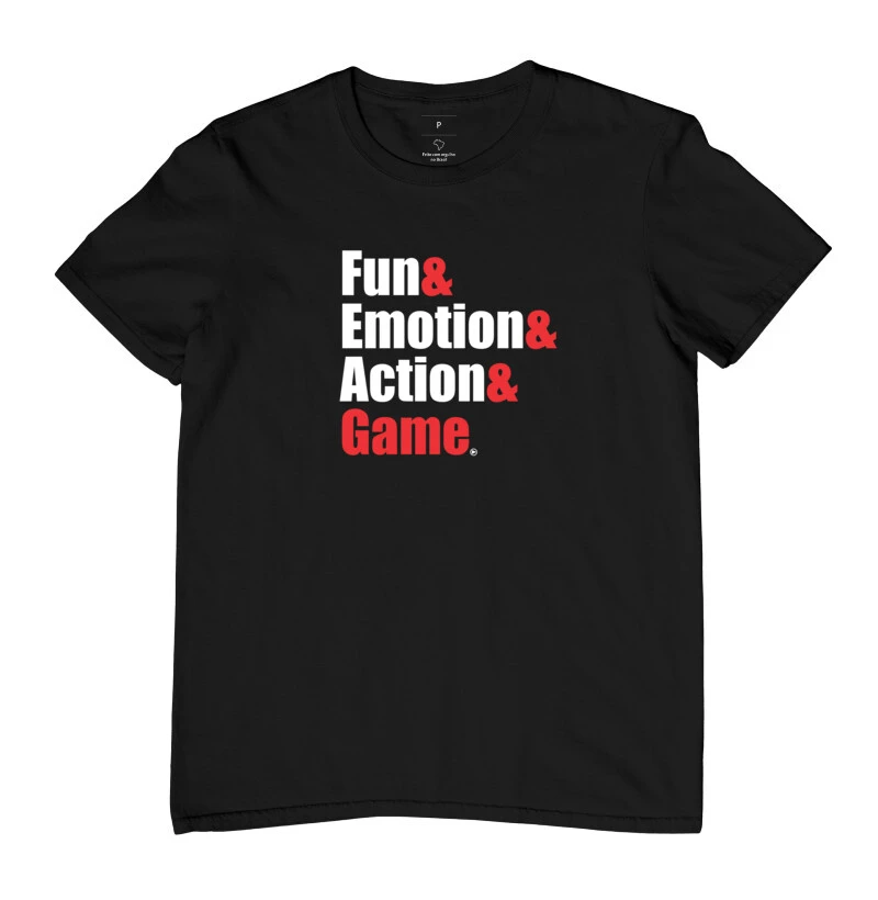 Camiseta masculina Fun&Emotion&Action