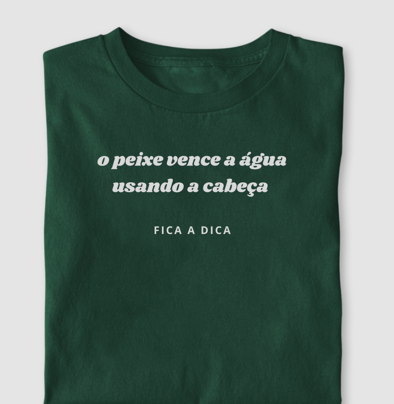 O peixe vence a água, usando a cabeça - fica a dica