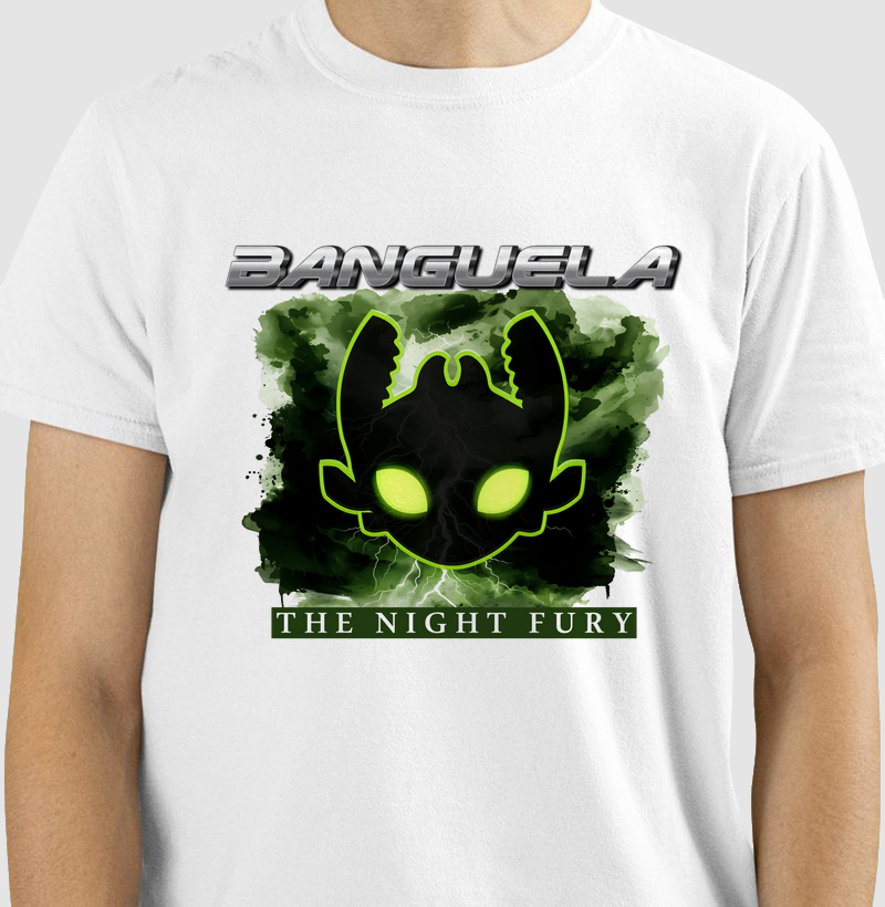 Camiseta Símbolo Banguela (The Night Fury) Verde