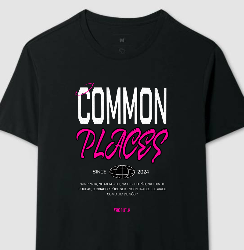 CAMISETA "DEUS EM LUGARES COMUNS"