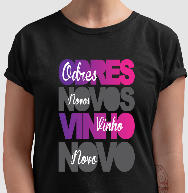 Camiseta Odres Novos Vinho Novo