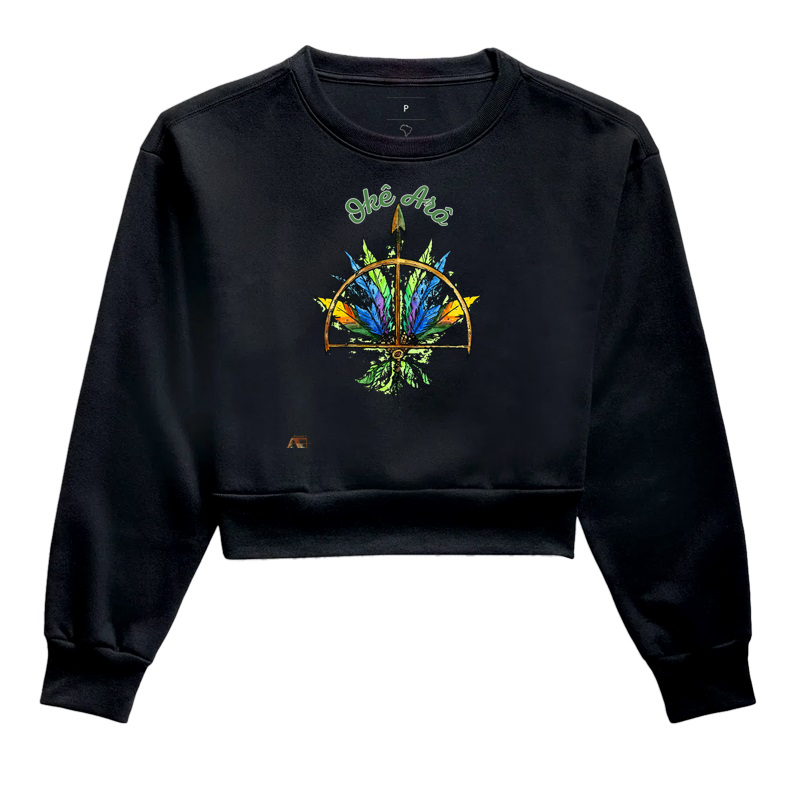 Camiseta Força da Floresta Oxóssi Ancestral 100% Algodão