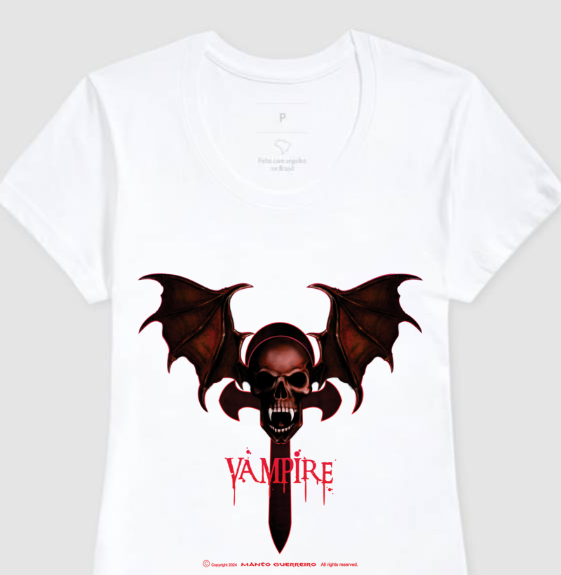 Camisa Vampire Feminina Branca