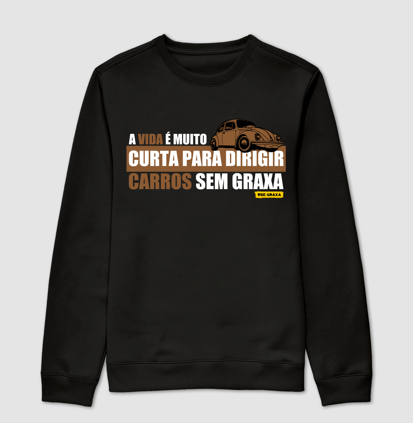 A Vida é Muito Curta Fusca Marrom