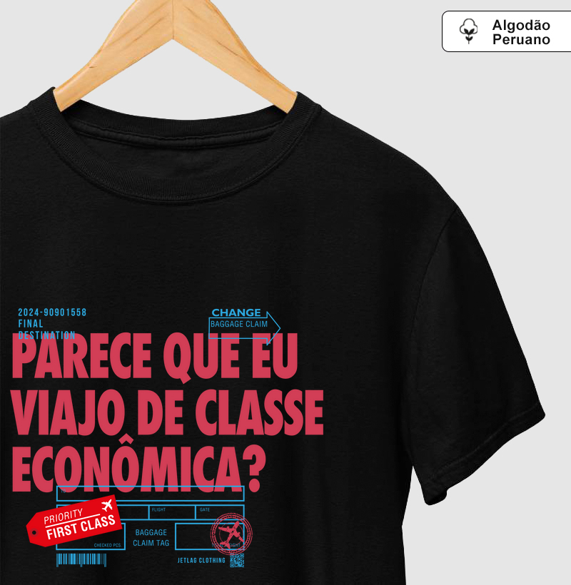 Parece que eu viajo de classe econômica?