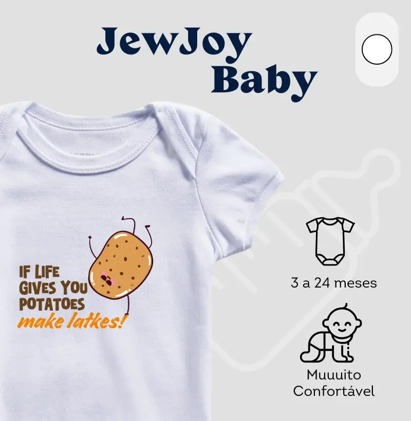 If life gives you potatoes, make latkes! Se a vida te der batatas, faça latkes!