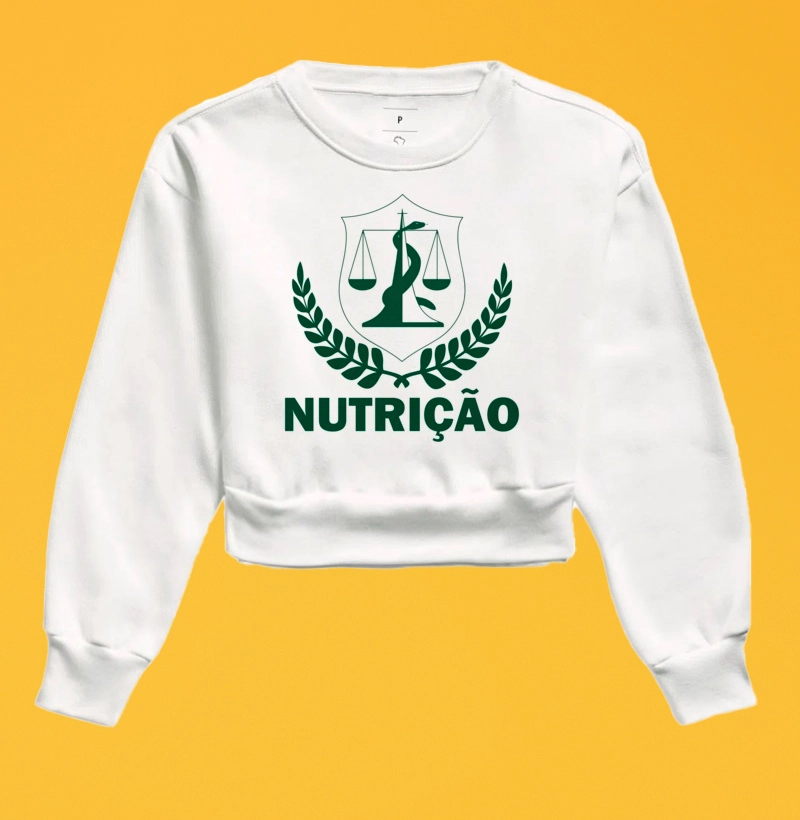 Moletom Cropped Símbolo da Nutrição