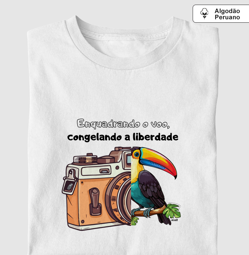 Enquadrando o voo, congelando a liberdade