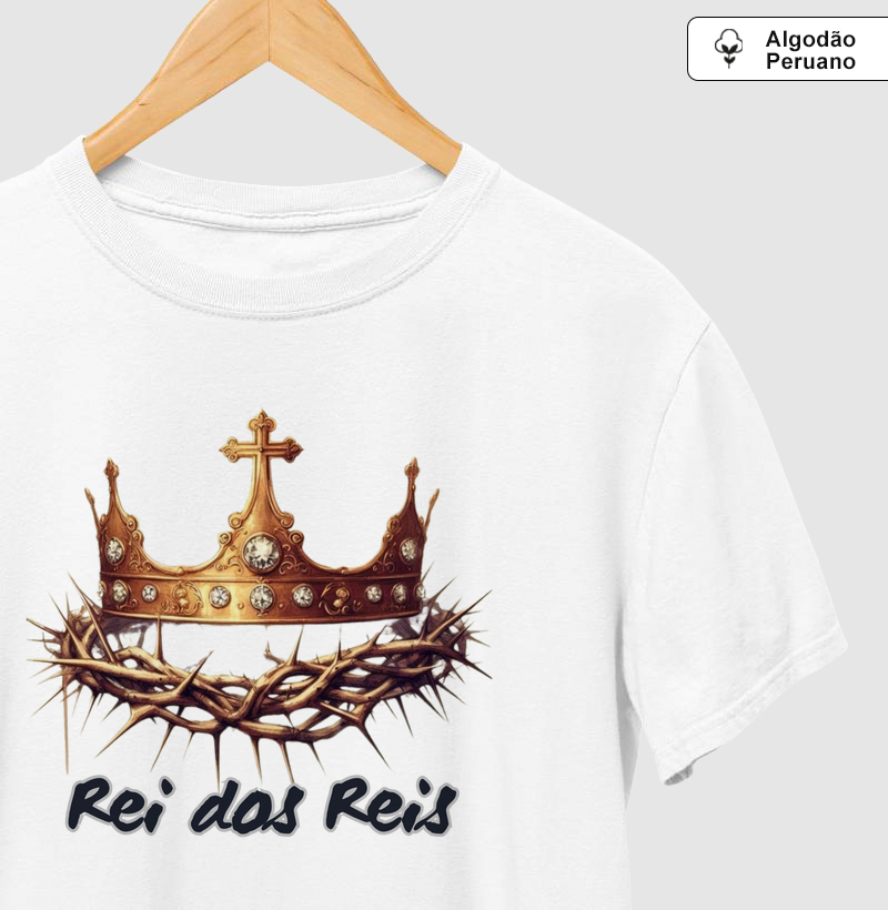 Camiseta Coroa e Coroa de Espinhos Rei dos Reis