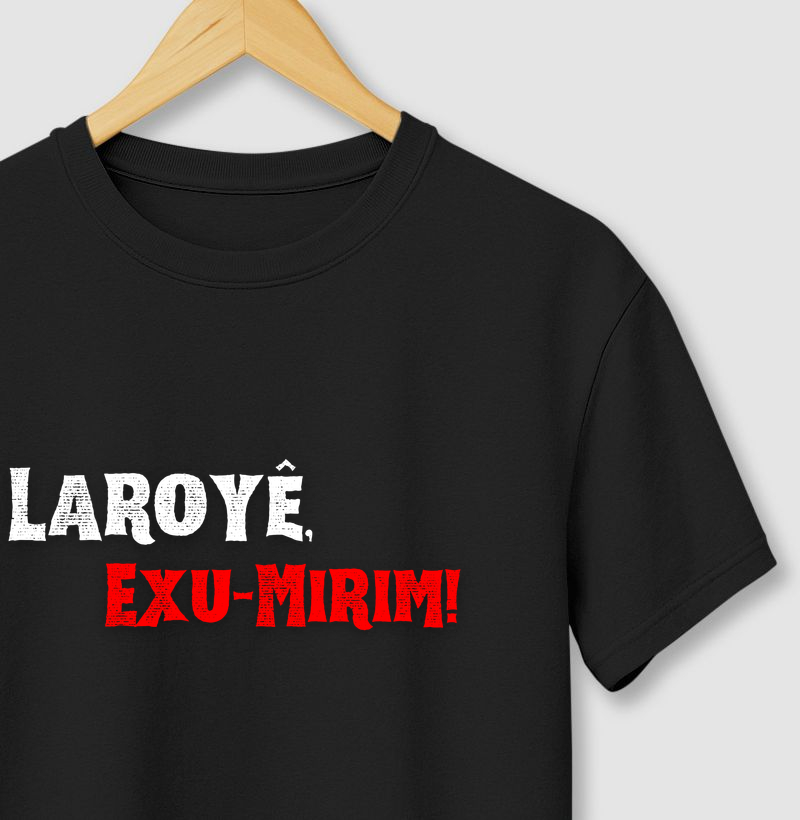 Exu-Mirim - Saudação - Camiseta Preta