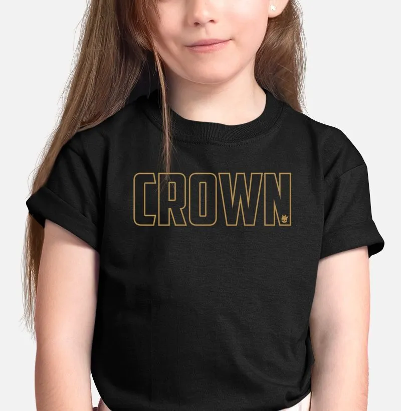 Crown Outline Dourado - Infantil